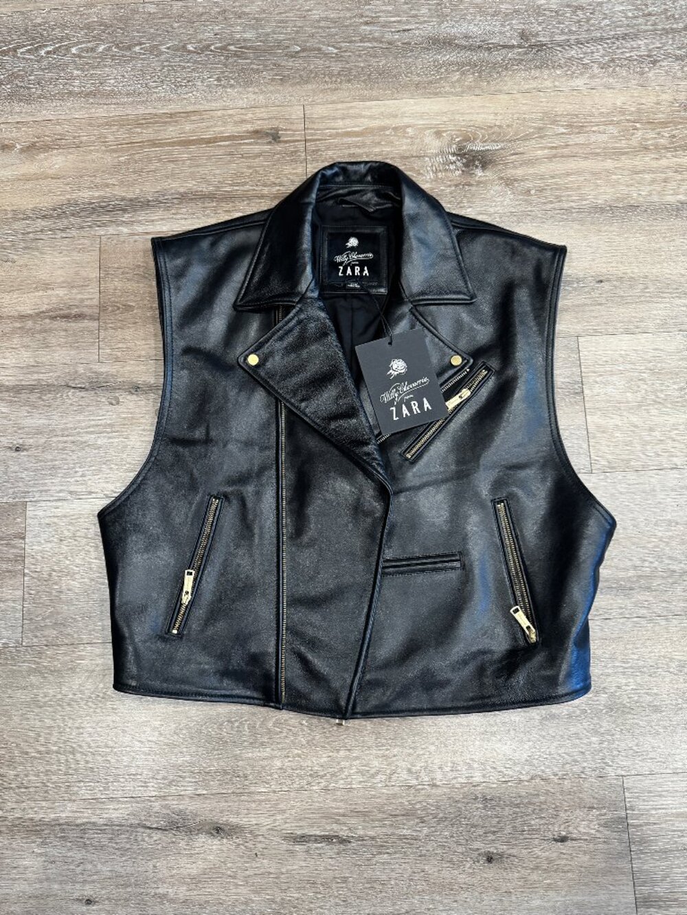 LEATHER BIKER VEST WILLY CHAVARRIA X ZARA  (Sold Out)